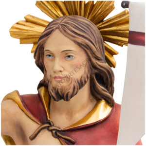 Gesù Risorto in Legno cm 75 con Raggiera