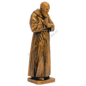 Padre Pio cm 18 PVC Bronzato