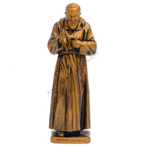 Padre Pio cm 18 PVC Bronzato