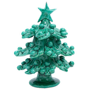 Albero di Natale Verde in Ceramica di Caltagirone