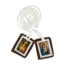 SCAPOLARE DEL CARMELO IN STOFFA 6,5X8,5