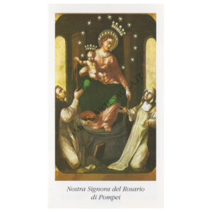 Immagini Madonna del Rosario 6x11conf 100pz con Preghiera