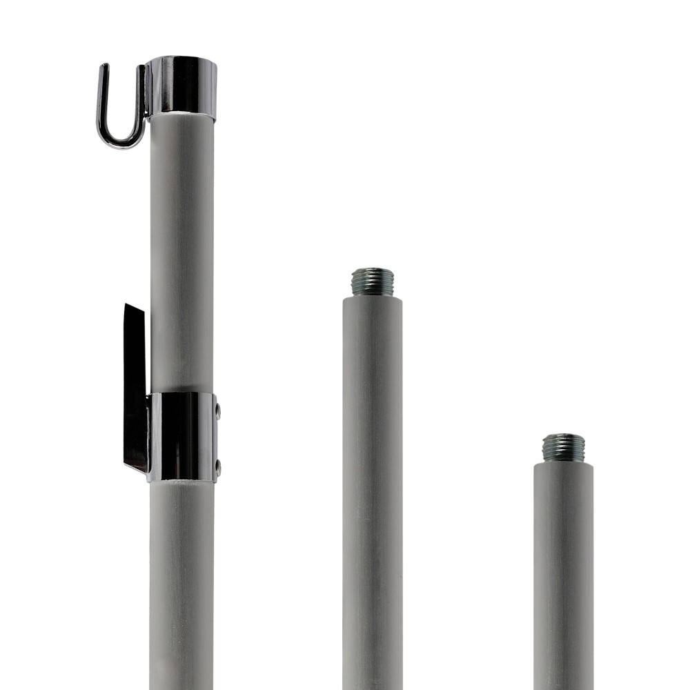 Telescopico 2 Metri Mezzo Marinaio Telescopico In Alluminio Anodizzato - Lunghezza 2 Metri Gancio Boat Hook 2m