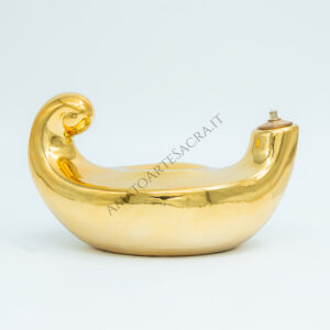 Lucerna Aladino in Porcellana Colore Oro 11x18