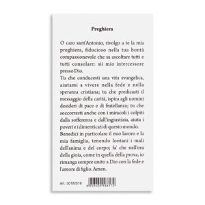 IMMAGINI S.ANTONIO DA PADOVA 6X11CONF 100PZ CON PREGHIERA