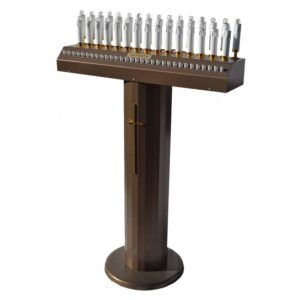 CANDELIERE ELETTRICO 31 LUCI CON CASSETTA OFFERTE BLINDATA