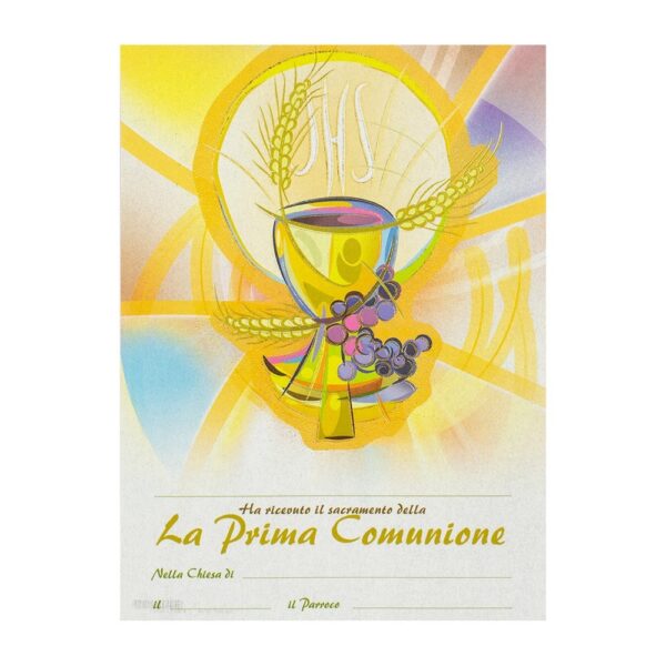 PERGAMENA RICORDO PRIMA COMUNIONE 18X24