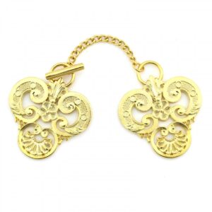 GANCI PER PIVIALE O MANTELLO COLORE ORO