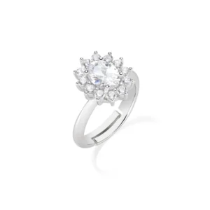 ANELLO ROYAL SOLE ZIRCONE BIANCO