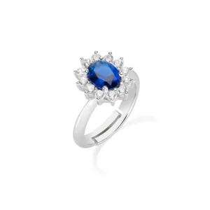 ANELLO ROYAL SOLE ZIRCONE BLU