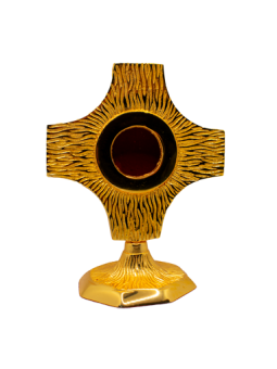 Reliquiario In Ottone Dorato