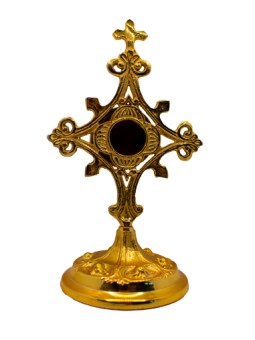 Reliquiario In Ottone Dorato