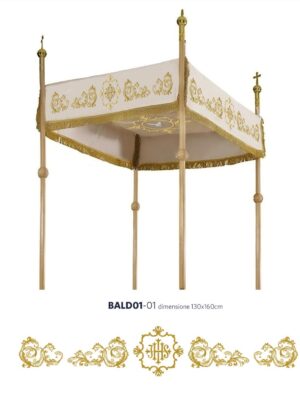 BALDACCHINO PROCESSIONALE CM 130X160