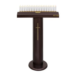 CANDELIERE ELETTRONICO 31 LUCI CON CASSETTA OFFERTE BLINDATA