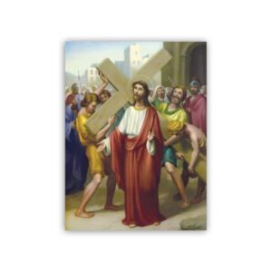 VIA CRUCIS STAMPA SU CARTONCINO FORMATO 30X40