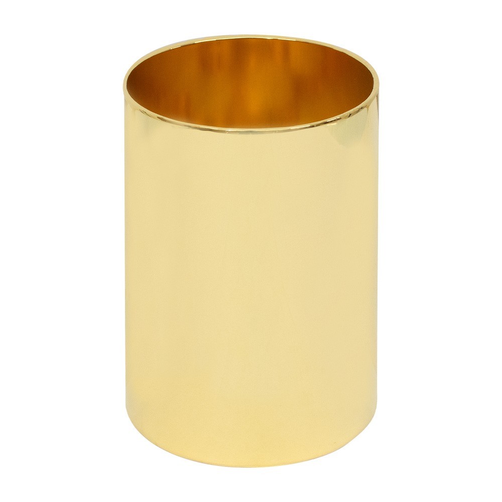 BOSSOLO IN OTTONE DORATO CM 14  DIAM 8